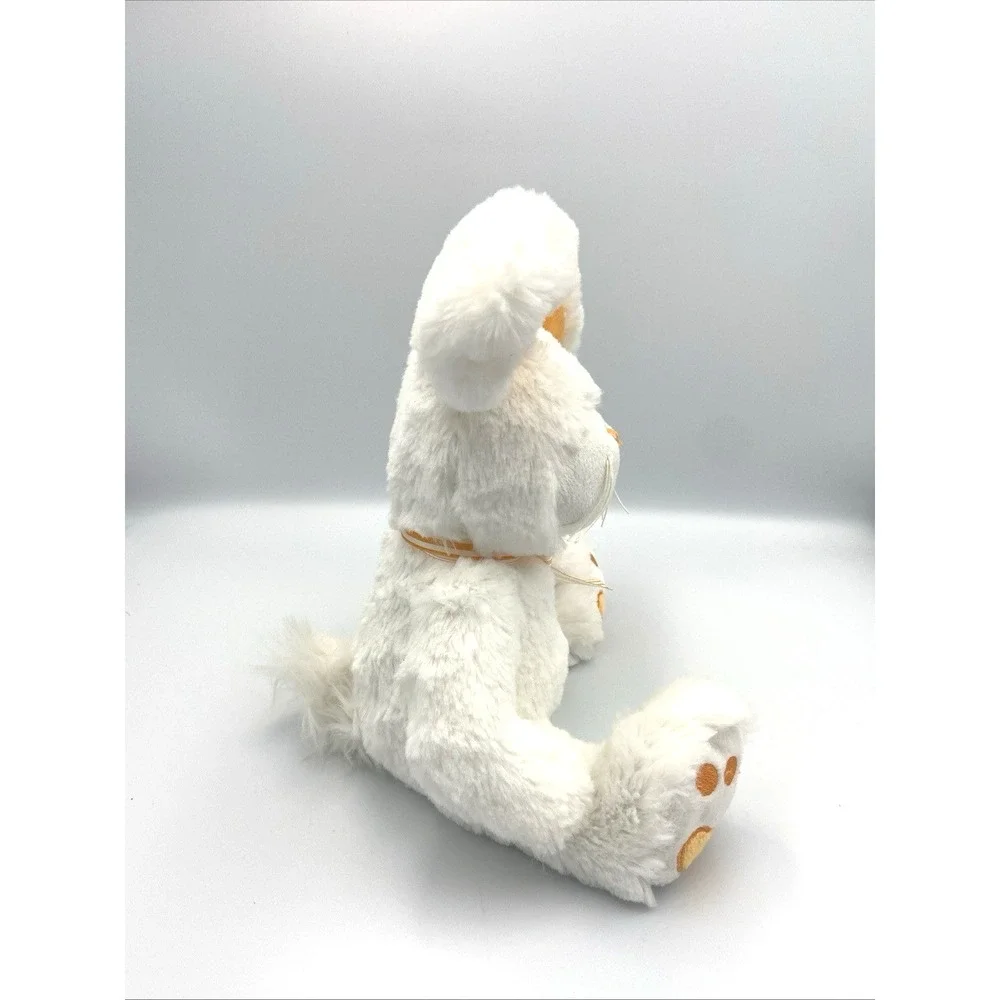 Ganz‎ Orange Meringue Stuffed Animal Bunny Rabbit Floppy Ears Striped Bow 12